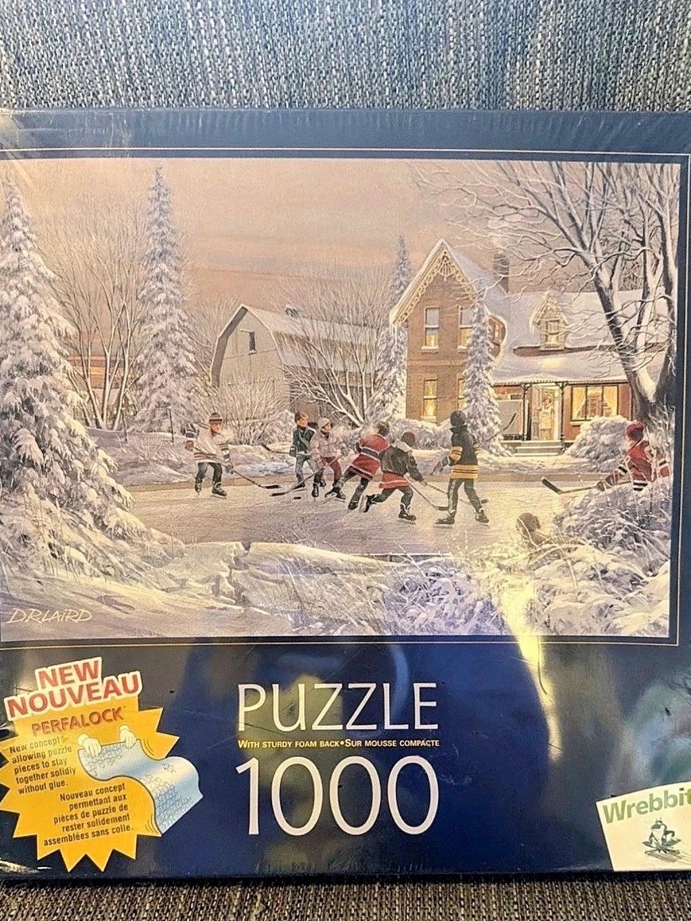 Wrebbit  Ice Hockey 1000 Piece Puzzle New Perfalock "The Original Six"